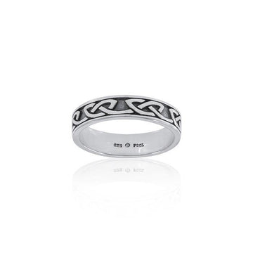 Simple Celtic Knot Sterling Silver Ring TRI1477 - Jewelry